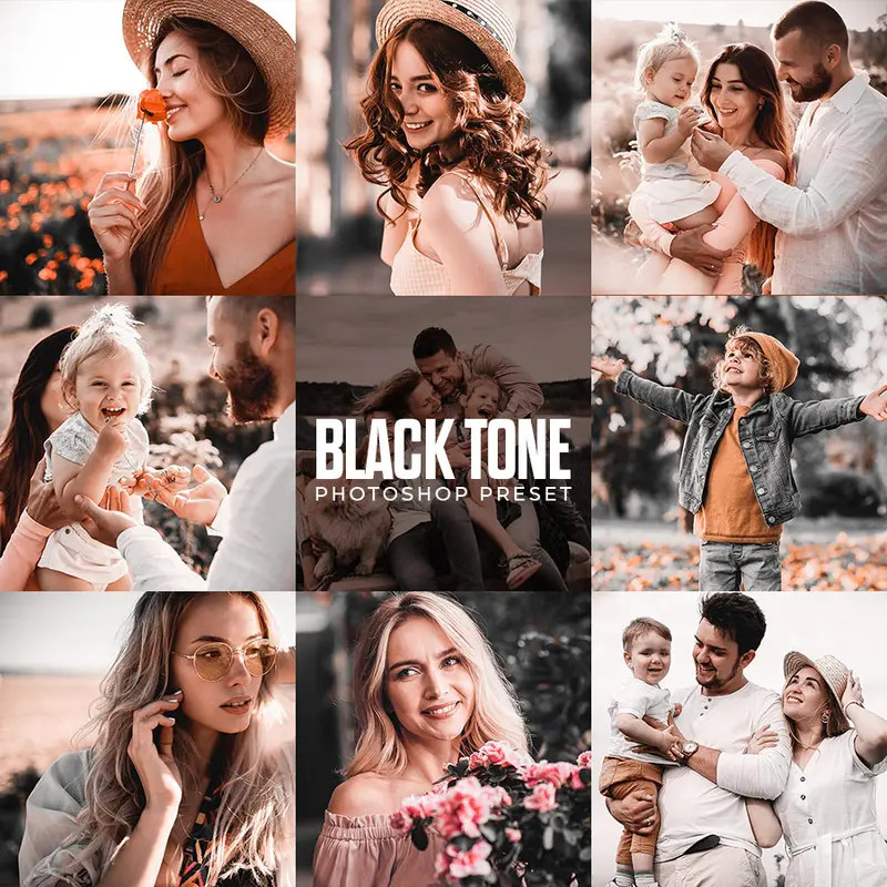 BLACK TONE PHOTOSHOP PRESET